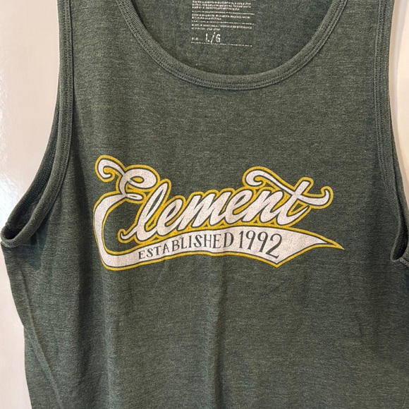 Element Green Sleeveless Tank Top - Picture 3 of 8